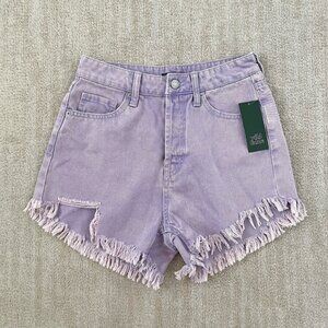 NWT Wild Fable Highest Rise Cutoff Jeans Denim Shorts 4 Purple